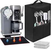 2025 New Ice Cream Machine Dust Cover, Sliding Pad, Anti Slip Pad, 2-In-1 Combination Set,Compatible For Ninja NC701 Swirl by CREAMi Ice Cream and 16oz Soft Serve Maker.﻿