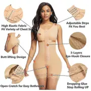 Colombianas Fajas Body Shapewear Women Waist Trainer Slimming Underwear Push Up TW beige m