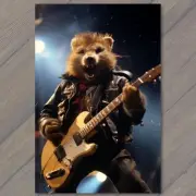 FLATCARD Rock Roll Groundhog Strummin’ Guitar Strings on Stage