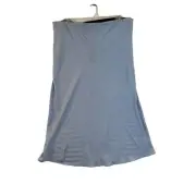 Rag and Bone Mandy Midi Skirt Fog Blue Elastic Waist Pull On Size Large NWT