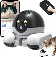 Patrol Buddy Robot Camera, Robot Camera on Wheels, 1080p Dual Lens with 2-Way Audio, Smart App-Controlled Mobile Security Cam, HD Night Vision & Auto Patrol for Pets/Baby/Elderly Monitoring (WiFi)