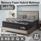 Duchess Mattress Pocket Spring Gel Memory Foam Bed Queen Double King Single