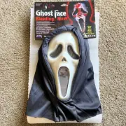 Bleeding Ghost Face Headpiece Vtg 1997 Scream Mask Fun World Easter unlimited