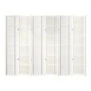 Room Divider Screen Privacy Wood Dividers Stand 6 Panel Nova White