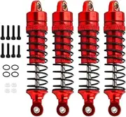 4x RC Model Car Shock Absorbers Replacement Parts for 7665 1/18 Scale Truck, Red