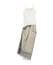 Anonymity of the lining' calico dress IT42 Nude