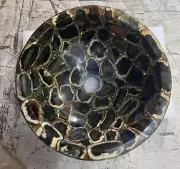 15" Agate Stone Sink Wash Basin / Agate Counter Top Sink Natural Stones decor