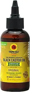 Tropic Isle Jamaican Black Castor Oil, 4 Oz Plastic PET Bottle