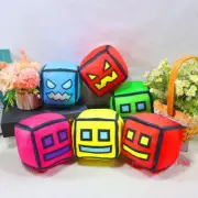 Game Geometry Dash 12cm Plush Doll Stuffed Toy Cube Tuanzi Kids Xmas Gift
