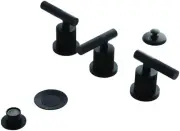 Kingston Brass KB632.KNL Convergent 1.5 GPM Widespread Bidet - Black