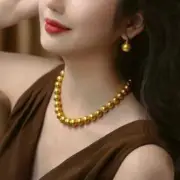 Handmade 12MM gold shell pearl necklace knot necklace Wholesale Cross Healing