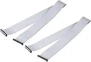 uxcell 2 Pcs IDC Flat Ribbon Cable, 2.54mm Pitch 63mm Width 100cm Long 50 Pin FC to FC Flat Ribbon Connector Jumper Wire for PC, LED Displays
