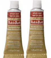 M00196x2-FS MOREZMORE Fresh Amaco Rub 'n Buff GOLD LEAF Wax Metallic