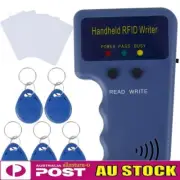 125KHz Handheld RFID Copier ID Reader Writer Programmer Card Duplicator w/ 5 Tag