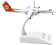Pre-Built Model Aircraft 12CM 1/200 Scale Highly Detailed Aircraft Model for UNI Air Dash-8 B-15225 Die-cast Airplane Miniature Miniature Airplane Model