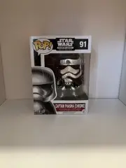 Star Wars Funko POP! - Captain Phasma [Chrome] 91 (Smuggler's Bounty Exclusive)