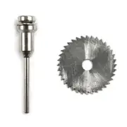 2pc Mini High Speed Steel Saw Blade And Mandrel 1/4 Inch Arbor Size .8mm