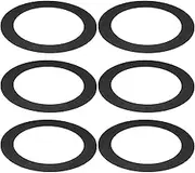 uxcell Goof Rings for 5/6 Inch Recessed Can Lighting Down Light, 6 Pcs Metal Goof Trim Rings Cover, Outer Diameter 8.07-inch, Inner Diameter 6.29-inch, Matte Finish Black, Flush Mount