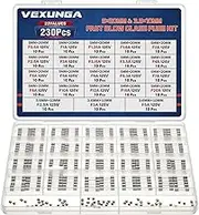 VEXUNGA 23Values Glass Fuse Kit 125V 0.5A 1A 1.25A 1.6A 2A 2.5A 3A 3.15A 3.5A 4A 5A 6A 6.3A 7A 8A 10A 12A 15A 20A 5X 20 mm and 2.5 A, 3 A, 5 A, 3.6 x 1.6