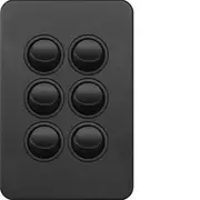 Hager WBSSV6-MB Silhouette Series Switch