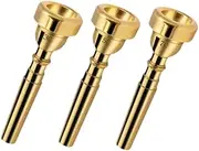 yuksok Trumpet Mouthpiece Trumpet Accessories Sturdy Professional Instrument Mouthpiece for Professional Players Bar Homes Schools, Gold