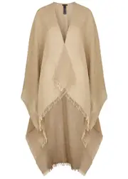 Eileen Fisher Linen-blend Poncho - Brown - One Size One Size