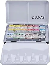 1862 Aquarell Artists' Watercolor Paint Set of 12 Half Pans - Vibrant Professional Grade Watercolor Paint - Easy-to-Wet - Intense Color, Long-Lasting - Ideal for Professional Watercolorists