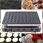 Waffle Pancake Machine 50 Holes Nonstick Mini Pancake Maker, Dutch Pancake Machine for Kitchen, Restaurant, Evenly Heated with a Timer