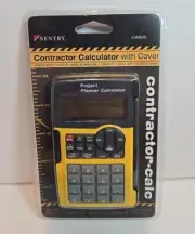 New SENTRY- CONTRACTOR Calculator- with Cover New In PACKAGE