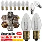 8/10pcs Clear Night Light Lamp Replacement Bulbs 7W 220V E12/E14 Bulb Home Decor