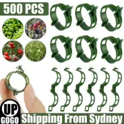 500pcs Plant Tomato Clips Trellis Garden Vegetable Binder Twine Plant Support AU