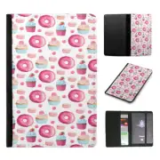 PASSPORT ITINERARY ORGANIZER|DONUT CUPCAKE MACARON PATTERN