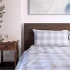 Featherhead™ 100% Cotton 3PCs Flannel Sheet Set, Twin Size, Gingham | Double-...