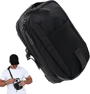 Gym Magnetic Bag - Portable Magnetic Sports Bag | Magnetic Gym Bag For Men And Women | Unisex Sling Bag For Gym | Waterproof Sports Accessories For Phone, Headphones, Cards, Wallet, And Keys, Black,