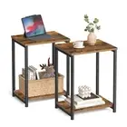 Side Tables Set of 2, Small End Table, Nightstand for Living Room, Bedroom, O...