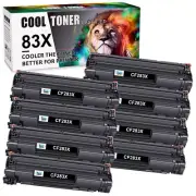8PK For HP 83X CF283X Black Toner Cartridge LaserJet Pro M202dw M202n M201dw