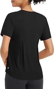 [baleaf] Womens Workout Tops Short Sleeve Loose Fit Yoga Athletic Shirts Lightweight Moisture Wicking Running Gym Top