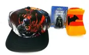 Batman Snapback Hat/Crew Socks/Mini Figurine Set