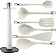 Heat Resistant Silicone Kitchen Utensils for Cooking,Thickened and Weighted Kitchen Utensil Spatula, BPA Free Gadgets for Non-Stick Cookware