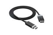 Alogic Fusion 2 m DisplayPort/HDMI A/V Cable for Audio/Video Device, Notebook, Computer, TV, Projector - 1 - First End: 1 x DisplayPort 1.4 Digital -