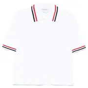 [Thom Browne] Jersey Stitch Short Sleeve Polo Women