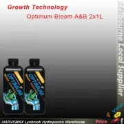 Growth Technology Optimum Bloom A&B 2x1L Hydroponics Flowering stage Nutrients