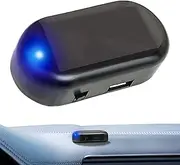 LED Fake Security Light - Solar Powered Alarm Lamp | Warning Light with LED Flashing Imitation, Auto Simulated Signal Security System, Flashing Light for Home & Auto Accessories