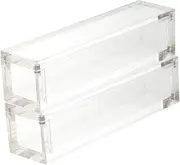 QUMIIRITY 2pcs Box Dice Storage Box Dice Collectors Dice Storage Clear Dice Tray Holder Dice Container Dice Holder Case Dice Case Game Dice Case Acrylic Transparent