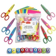 6pcs Decorative Pattern Edge Craft Scissors 10pcs Small Paper Hole Punch Shap...
