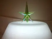 Medium Lt. Green Iridescent Aurora Star for Ceramic Christmas Tree Topper