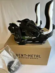 Bent Metal Snowboard Bindings Transfer Medium Black / White 2023