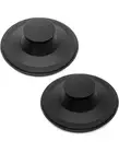 (2 Pack) Exact Replacement for InSinkErator STP-PL/STPPL Black Rubber Sink