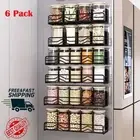 6 Pack Magnetic Spice Rack Organizer for Refrigerator Fridge Microwave Oven