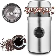 Electric Coffee Grinder, 200W Household Mini Portable Coffee Grinder,with Safe and Durable 304 Stainless Steel Blades,Fast Grinding for Coffee Beans,Dried Spice, Nuts, Herbs